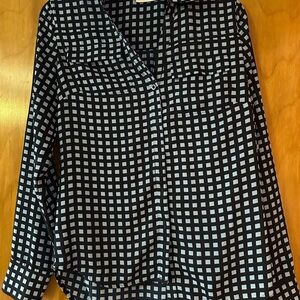 Women's Blue & blue Checkered Top